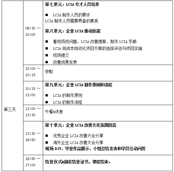 2018年12月份LCIA低成本自動(dòng)化課程招生啦！