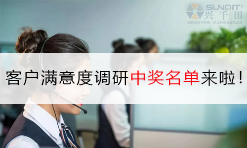 興千田問卷調(diào)查 | 中獎名單來嘍！
